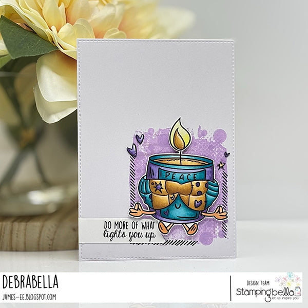 Stamping Bella Spec-Tacular Zen Candle Cling Stamps ag1476 candle