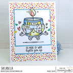 Stamping Bella Spec-Tacular Zen Candle Cling Stamps ag1476 peace