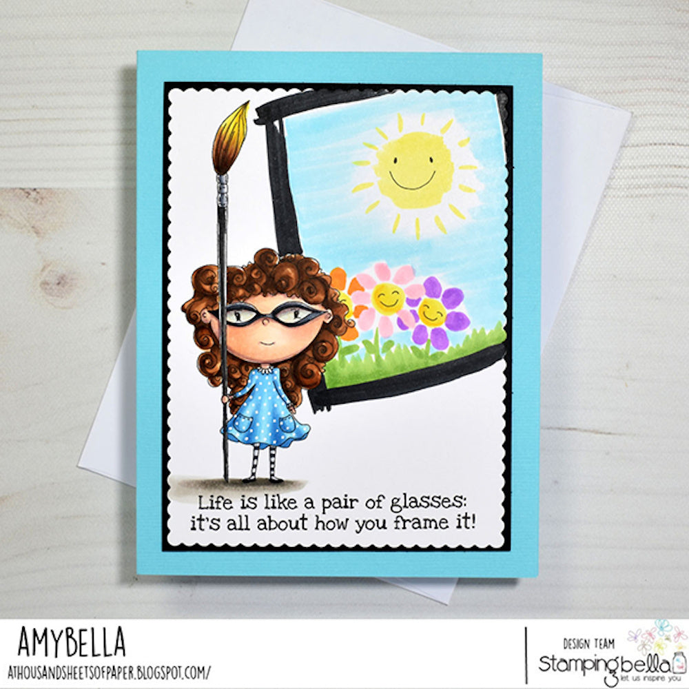 Stamping Bella Spec-tacular Sentiment Set Cling Stamps eb1324