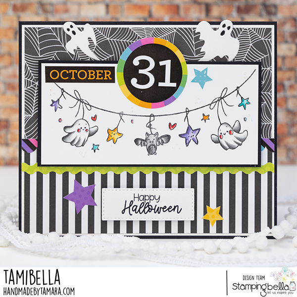 Stamping Bella Spooky Cute Banner Cling Stamp ag1337 october
