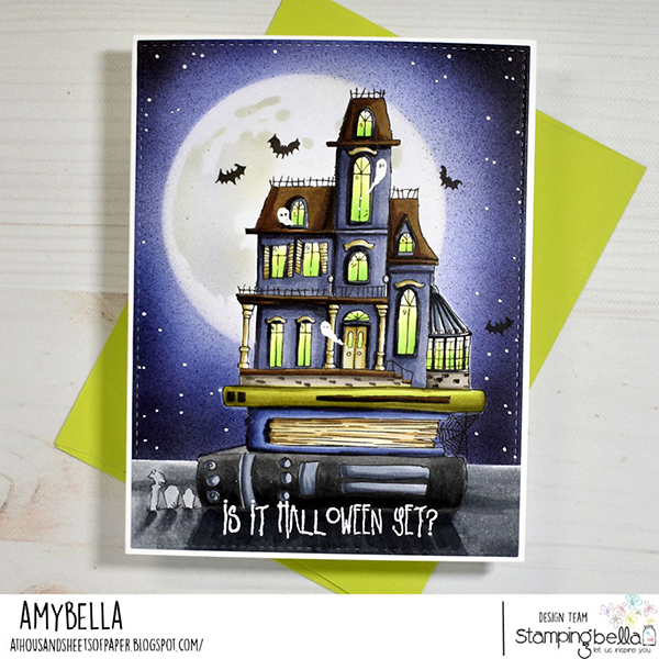 Stamping Bella Tales from the Haunted Mansion Cling Stamp kf1350 spooky