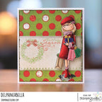 Stamping Bella Tiny Townie Maisie Goes Gift Shopping Cling Stamp eb1429 tis the season