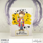 Stamping Bella Tiny Townie Wizard in Training with Mouse Cling Stamp eb1431 spell-tacular