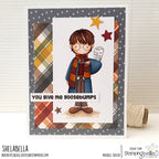 Stamping Bella Tiny Townie Wizard in Training with Owl Cling Stamp eb1432 goosebumps