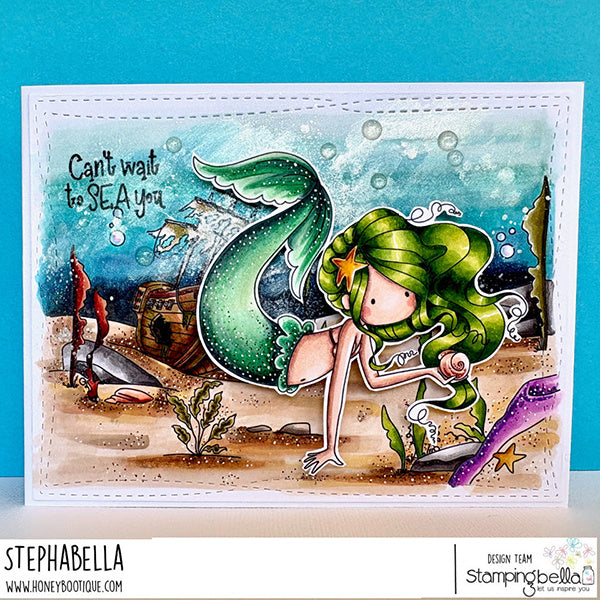 Stamping Bella Underwater Shipwreck Backdrop Cling Stamp eb1483 stephabella