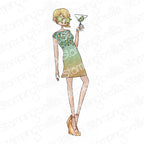 Stamping Bella Uptown Girl Francine Cling Stamp eb1331