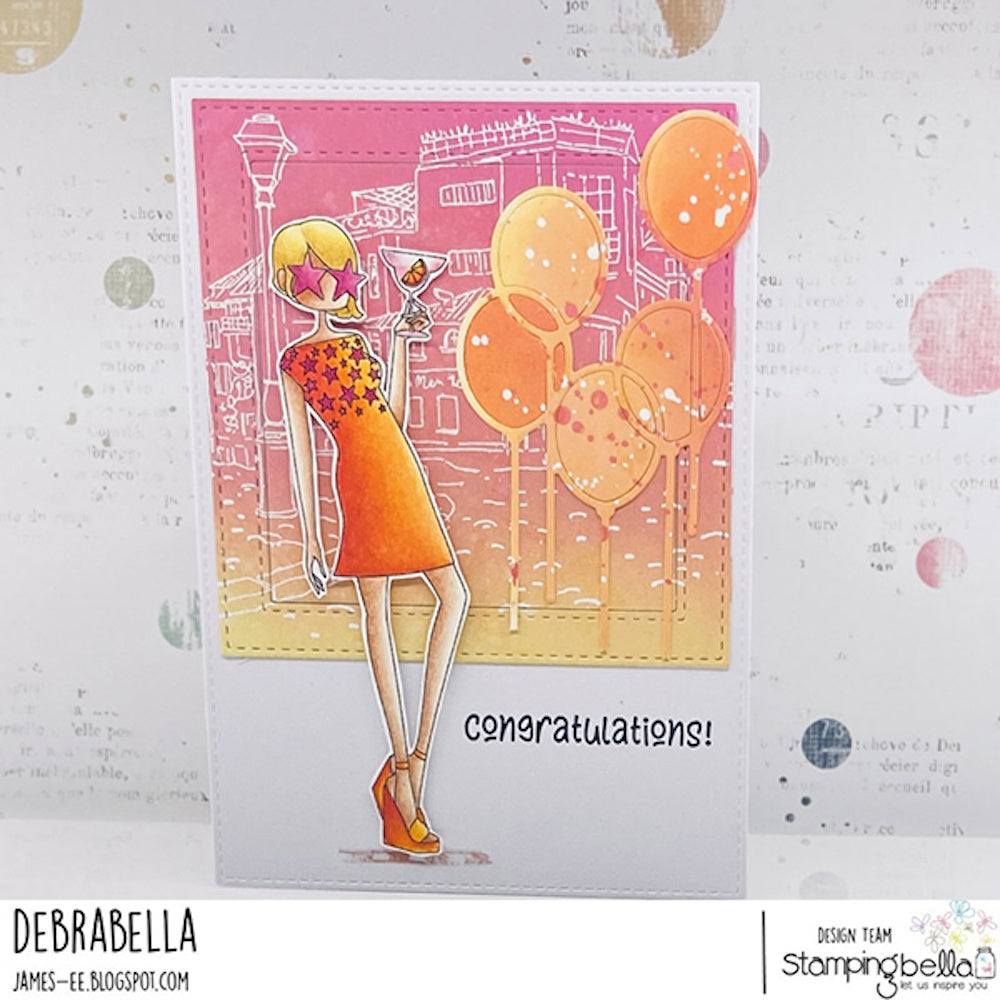Stamping Bella Uptown Girl Francine Cling Stamp eb1331