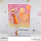 Stamping Bella Uptown Girl Francine Cling Stamp eb1331