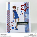Stamping Bella Uptown Girl Francine Cling Stamp eb1331