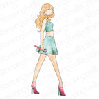Stamping Bella Uptown Girl Loves To Perform Cling Stamp eb1395
