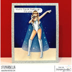 Stamping Bella Uptown Girl Loves To Sing Cling Stamp eb1396 birthday