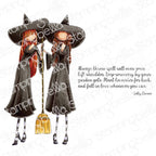 Stamping Bella Uptown Girl Witchy Sisters Cling Stamps eb1498
