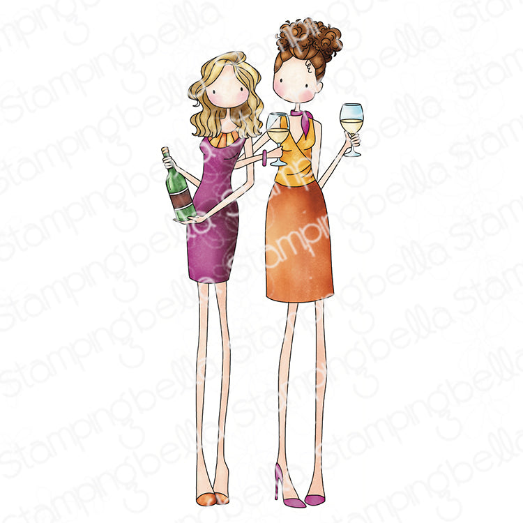 Stamping Bella Uptown Girls Alexis and Serena Cling Stamp eb1454