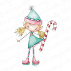 Stamping Bella Whimsabella Christmas Elf HollyBelle Cling Stamp eb1437
