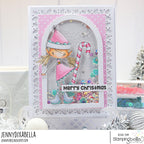 Stamping Bella Whimsabella Christmas Elf HollyBelle Cling Stamp eb1437 shaker