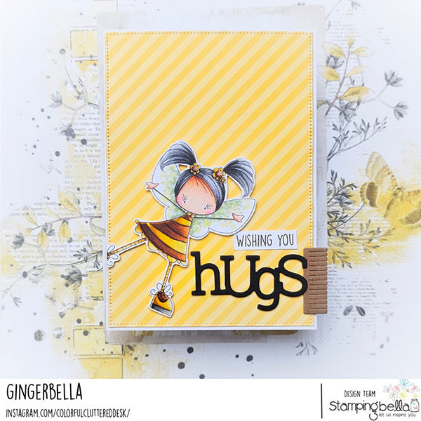 Stamping Bella Whimsabella MeadowMirth Cling Stamp eb1469 wishing you hugs