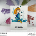 Stamping Bella Whimsabella Mermaid Bubble Bliss Cling Stamp eb1398 beachy