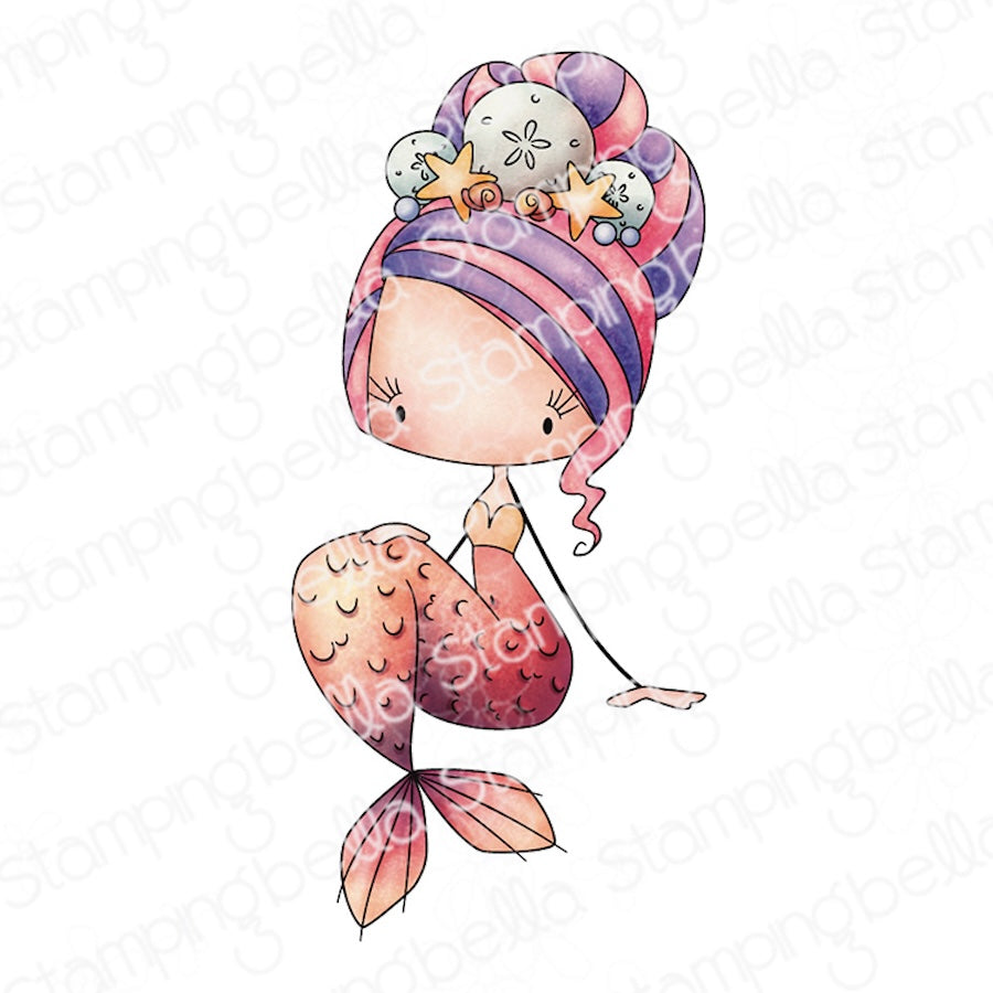 Stamping Bella Whimsabella Mermaid Serene SeaStar Cling Stamp eb1399