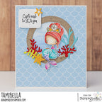 Stamping Bella Whimsabella Mermaid Serene SeaStar Cling Stamp eb1399 sea