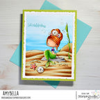 Stamping Bella Whimsabella Mermaid Serene SeaStar Cling Stamp eb1399 shell