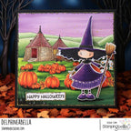 Stamping Bella Whimsabella Witch Elspeth Spindlewick Cling Stamp eb1438 halloween