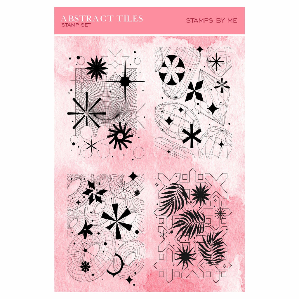 Stamps By Me Abstract Tiles Clear Stamps 240424l
