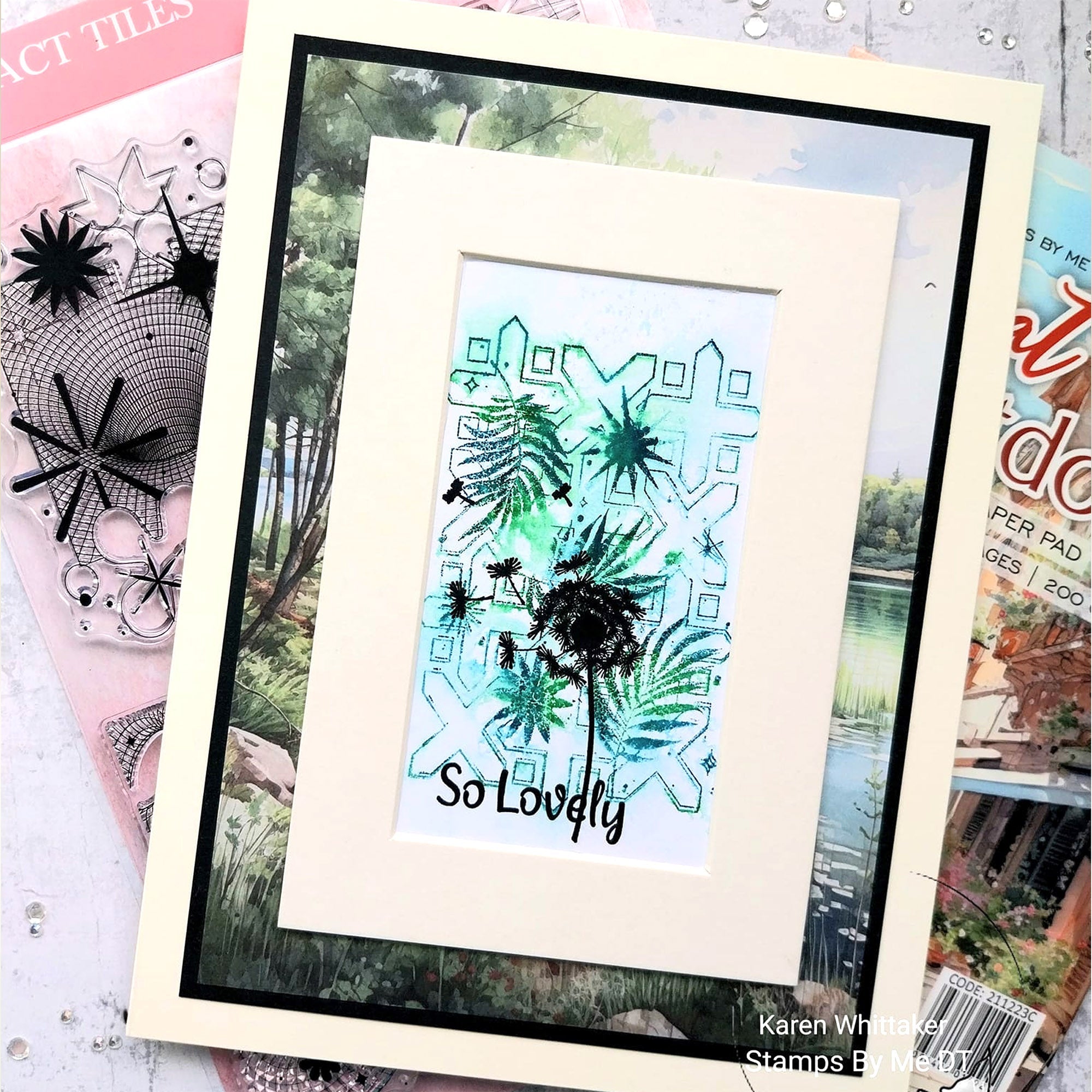 Stamps By Me Abstract Tiles Clear Stamps 240424l so lovely
