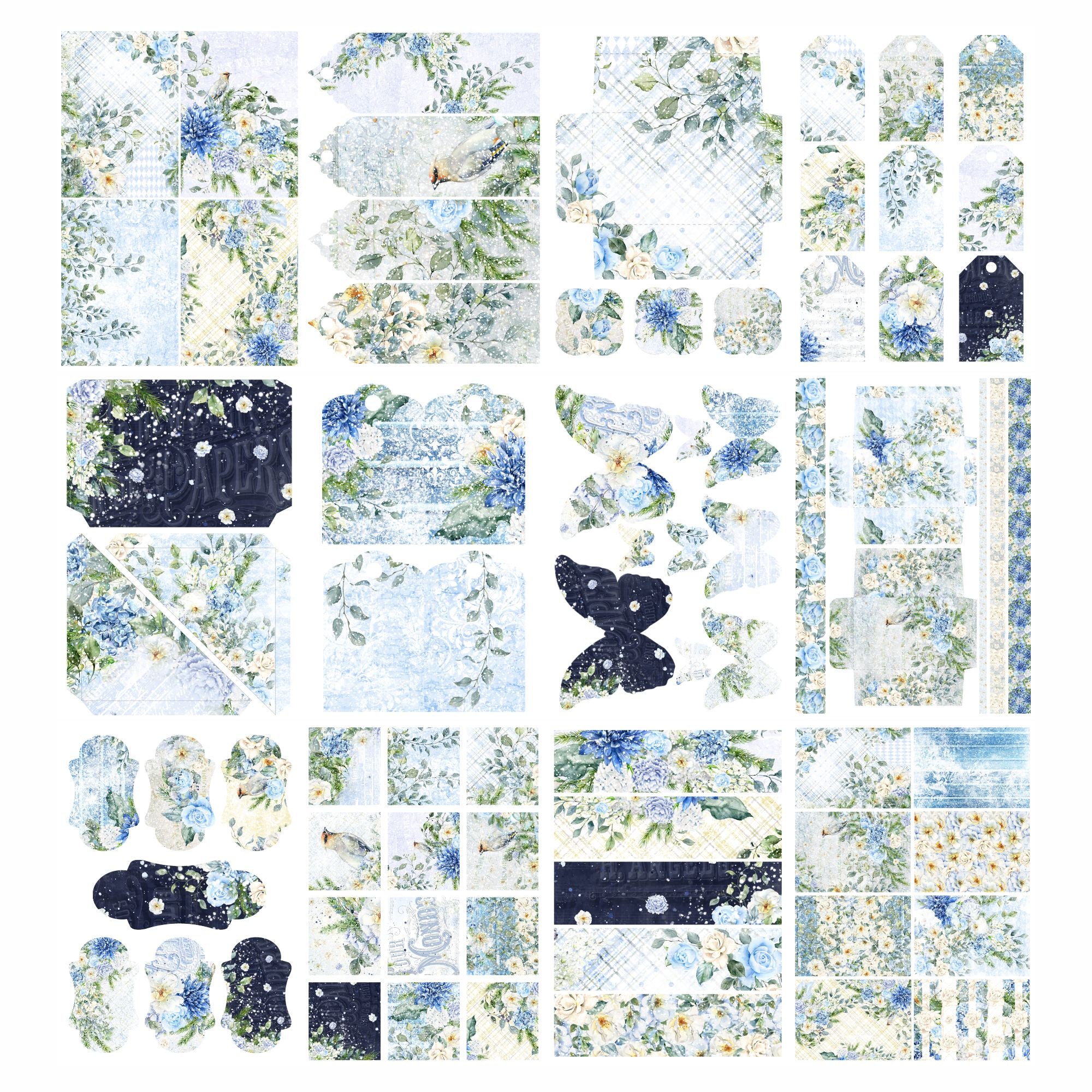 Stamps By Me Cerulean Charm Embellishment Pack 070224A pieces
