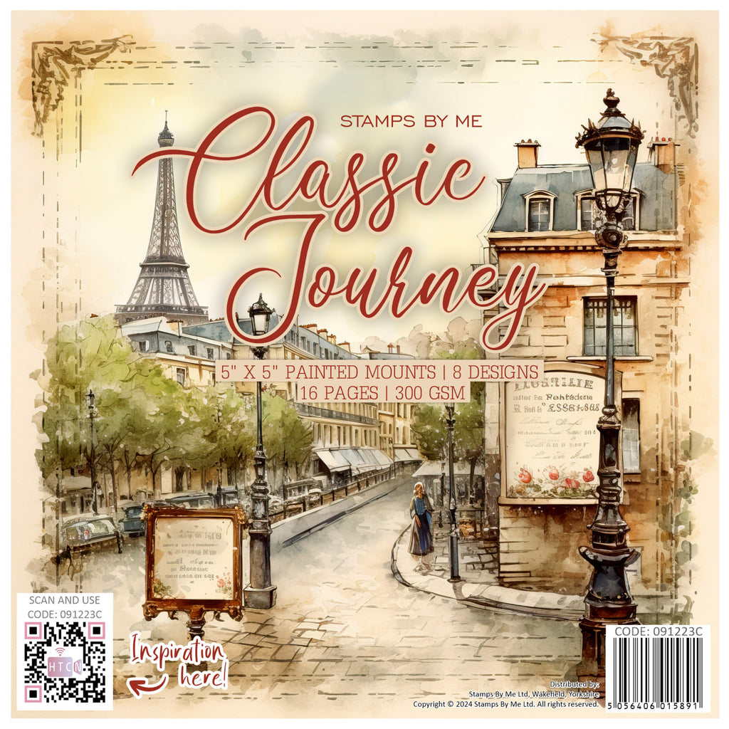 Stamps By Me Classic Journey Painted Mounts 5x5 Paper Pack 091223c