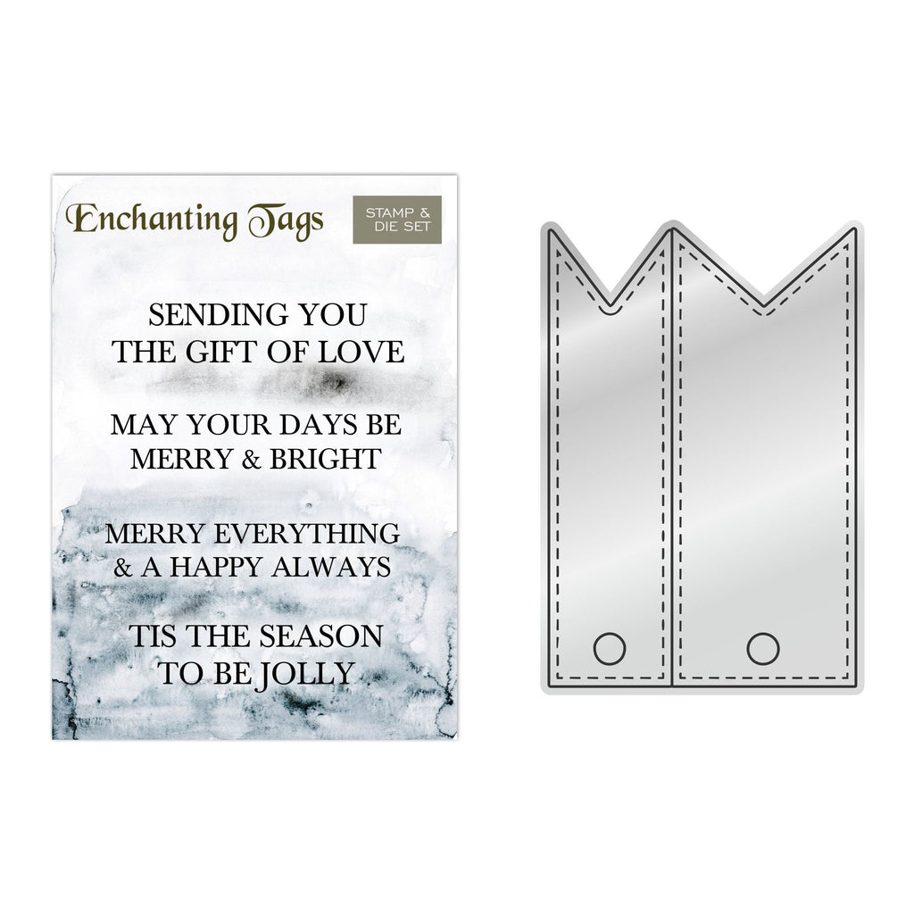Stamps By Me Enchanting Tags Die and Sentiment Stamp Set 200324e