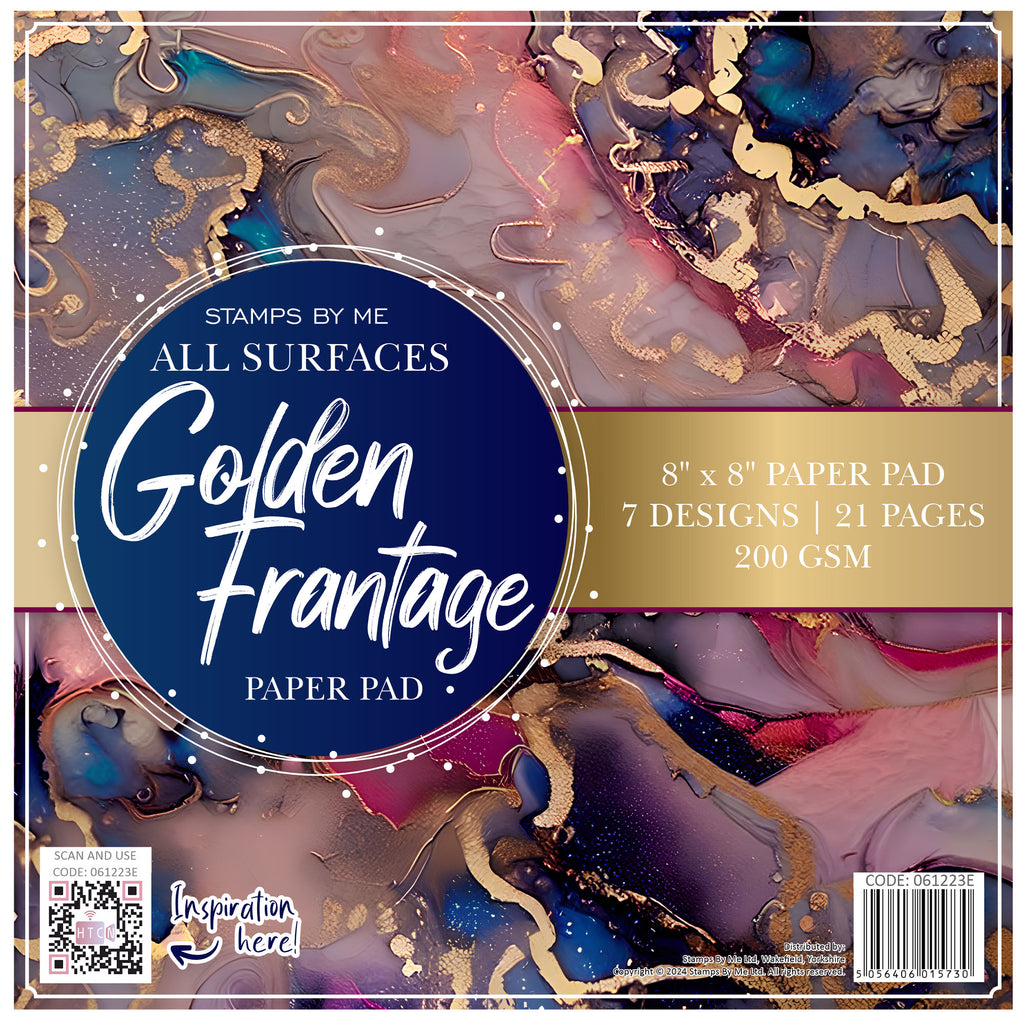 Stamps By Me Golden Frantage 8x8 Paper Pack 061223e