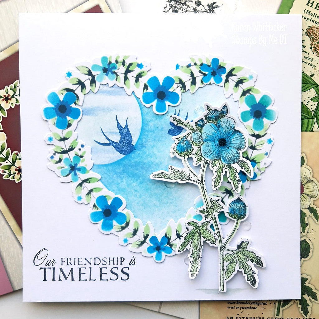 Stamps By Me Heart and Wreath Stencil and Die Set 060421g friendship