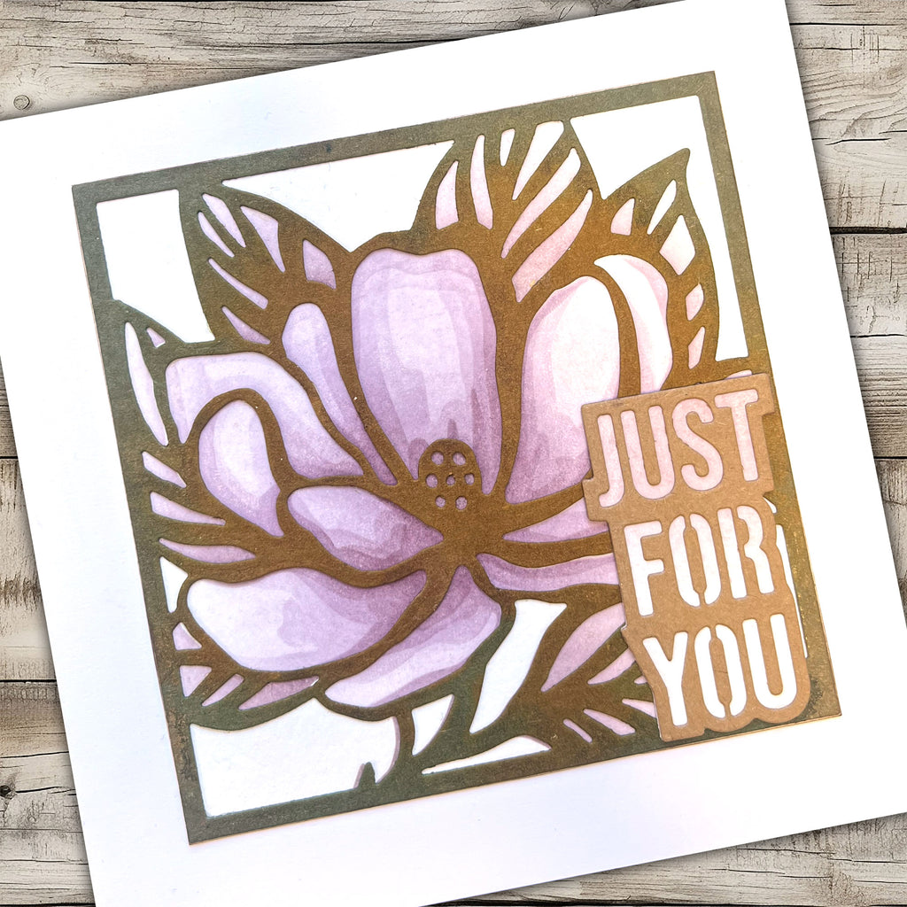 Stamps By Me Magnolia Dreams Die and Stencil Set 160824a just for you flower