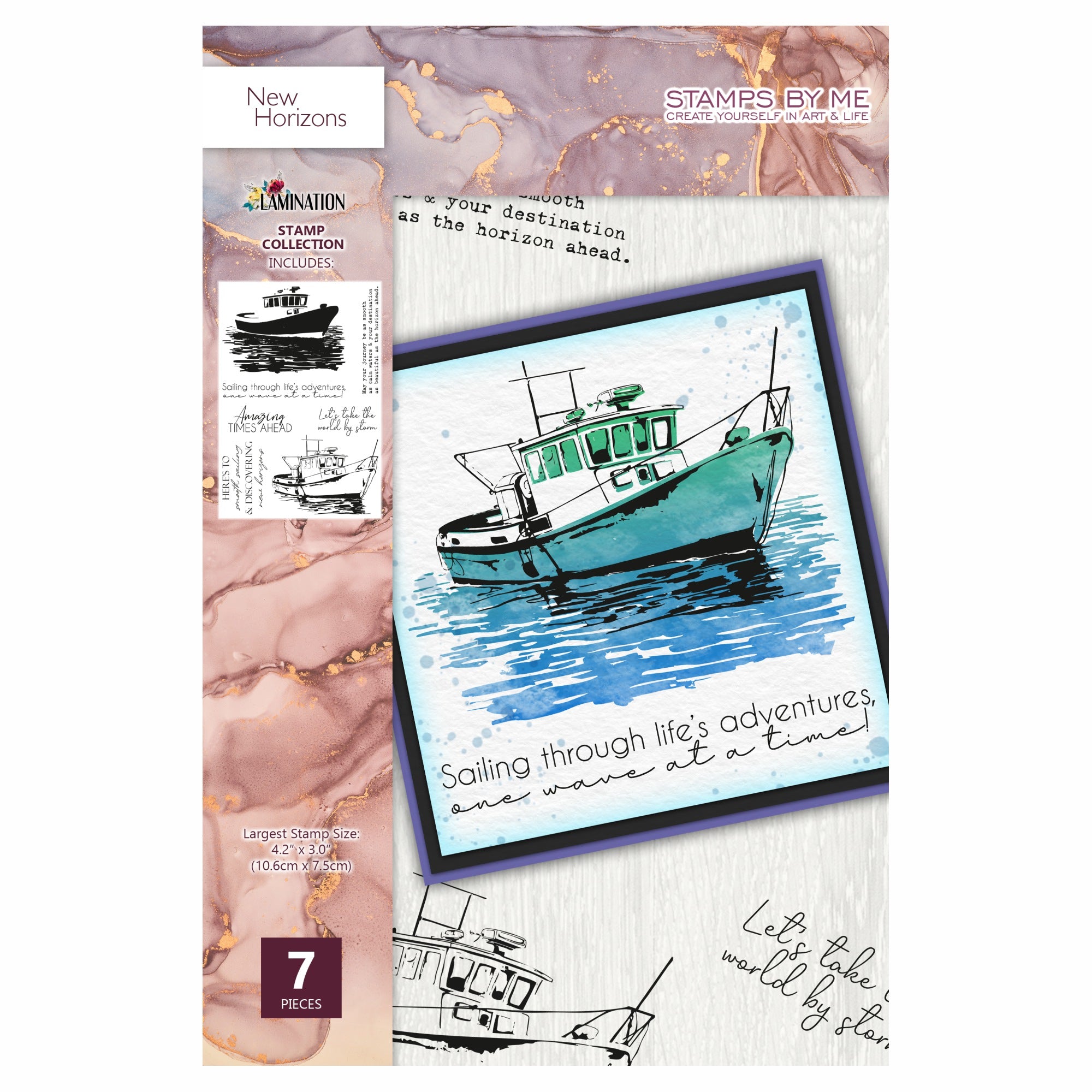 Stamps By Me New Horizons Lamination Clear Stamp Set 270125d