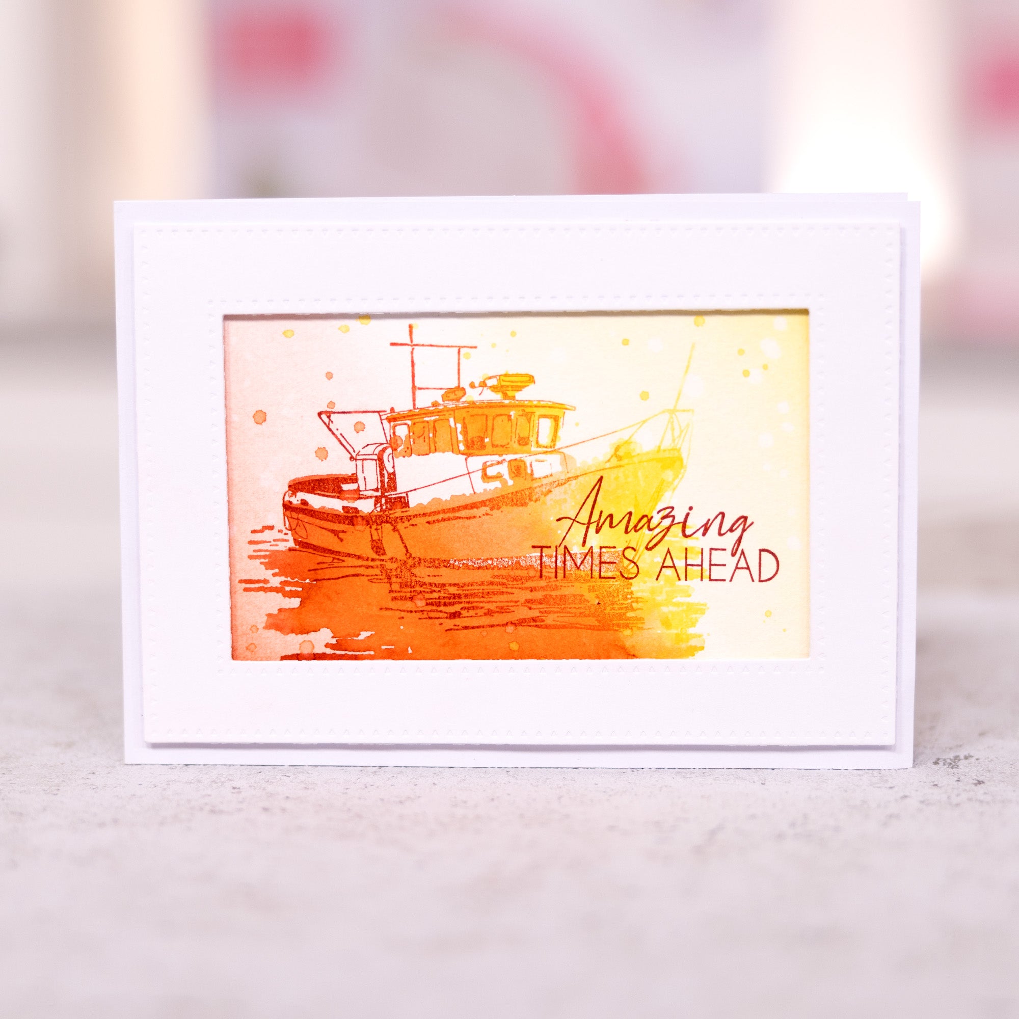 Stamps By Me New Horizons Lamination Clear Stamp Set 270125d boat