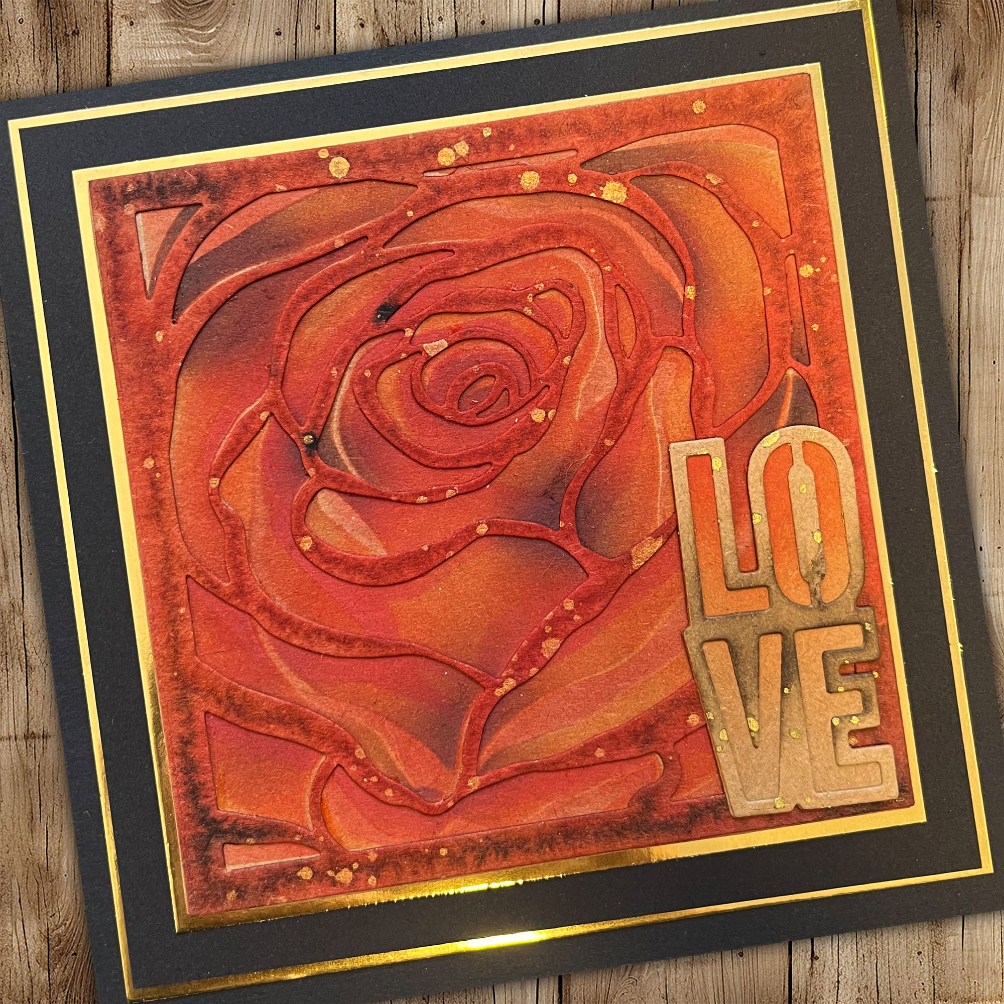 Stamps By Me Radiant Rose Die and Stencil Set 160824b love