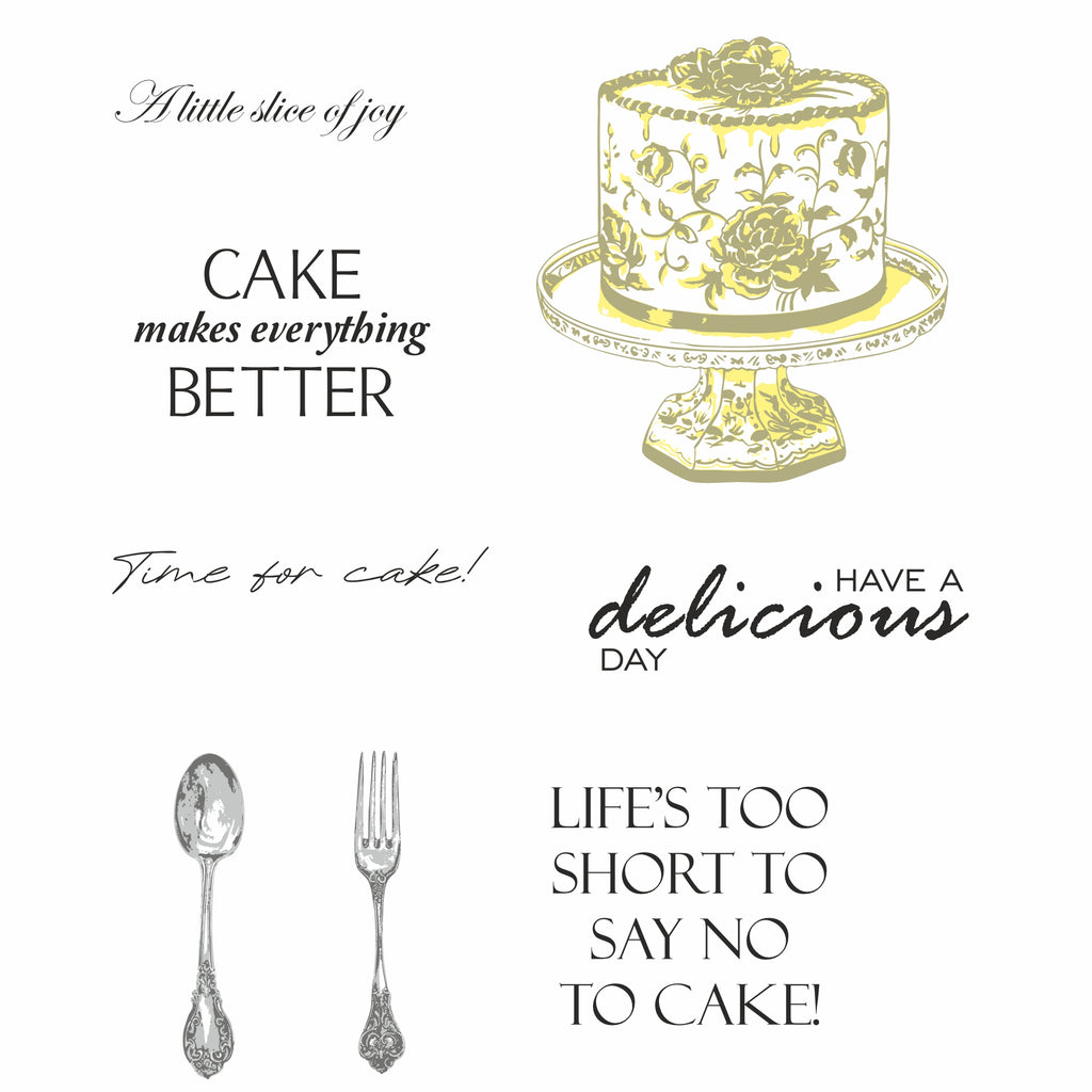 Stamps By Me Slice Of Joy Lamination Clear Stamp Set 270125e pieces