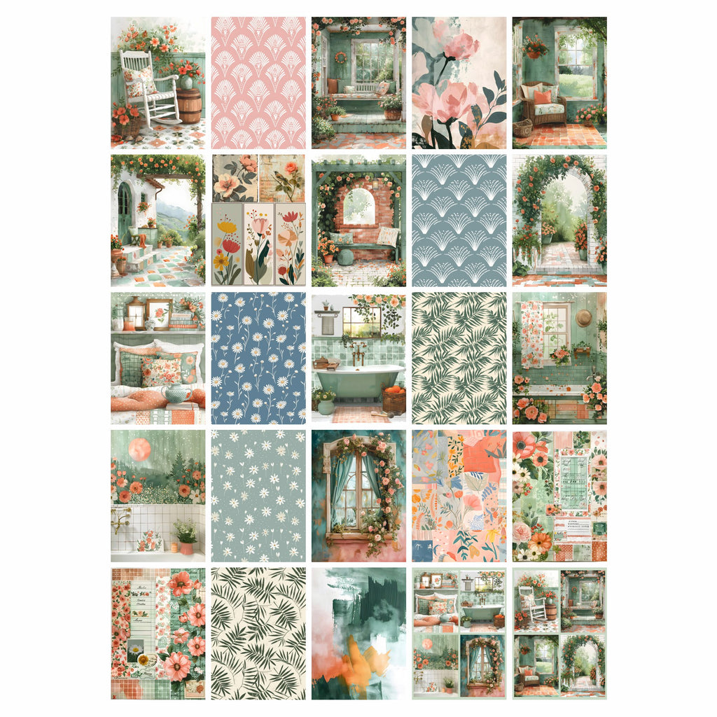 Stamps By Me Summer Sanctuary 5x7 Paper Pack 070425a sheets