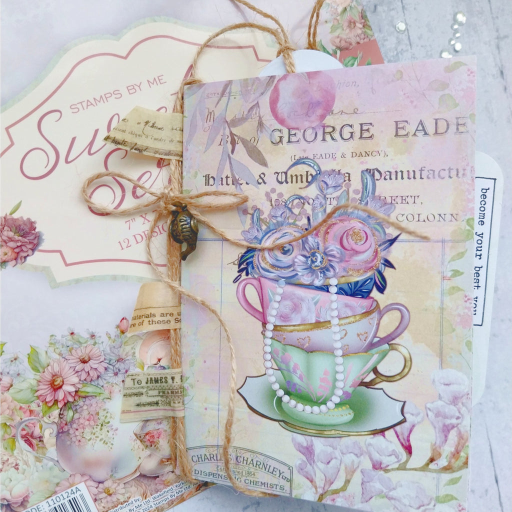 Stamps By Me Sweet Serenity Journal Pages 110124C cups