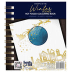 Stamps By Me Winter Scenes Hot Foiled Coloring Book 110424b