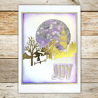 Stamps By Me Winter Scenes Hot Foiled Coloring Book 110424b joy