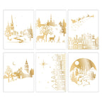 Stamps By Me Winter Scenes Hot Foiled Coloring Book 110424b sheets