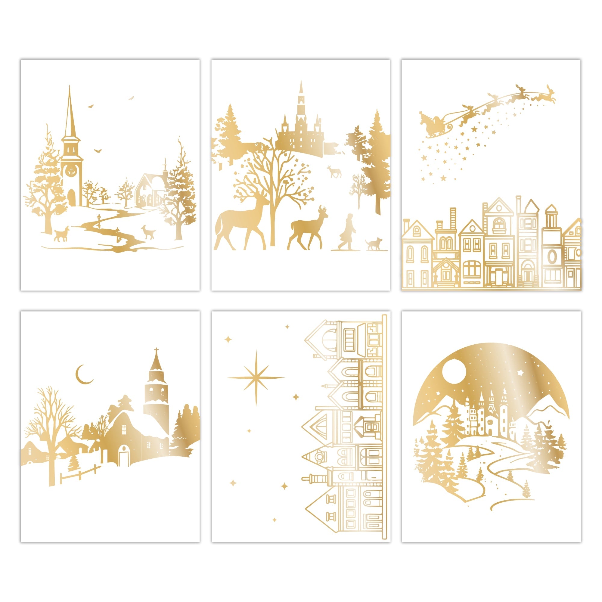 Stamps By Me Winter Scenes Hot Foiled Coloring Book 110424b sheets