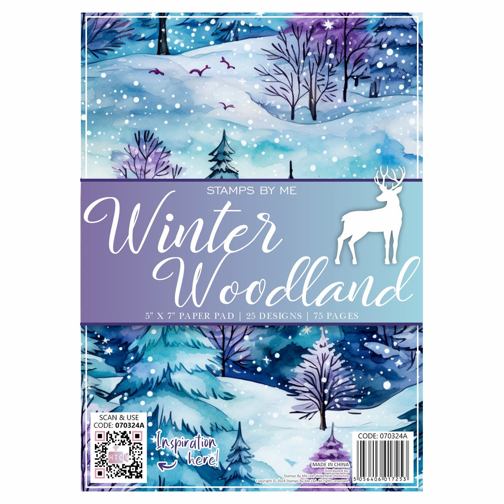 Stamps By Me Winter Woodland 5x7 Paper Pack 070324a
