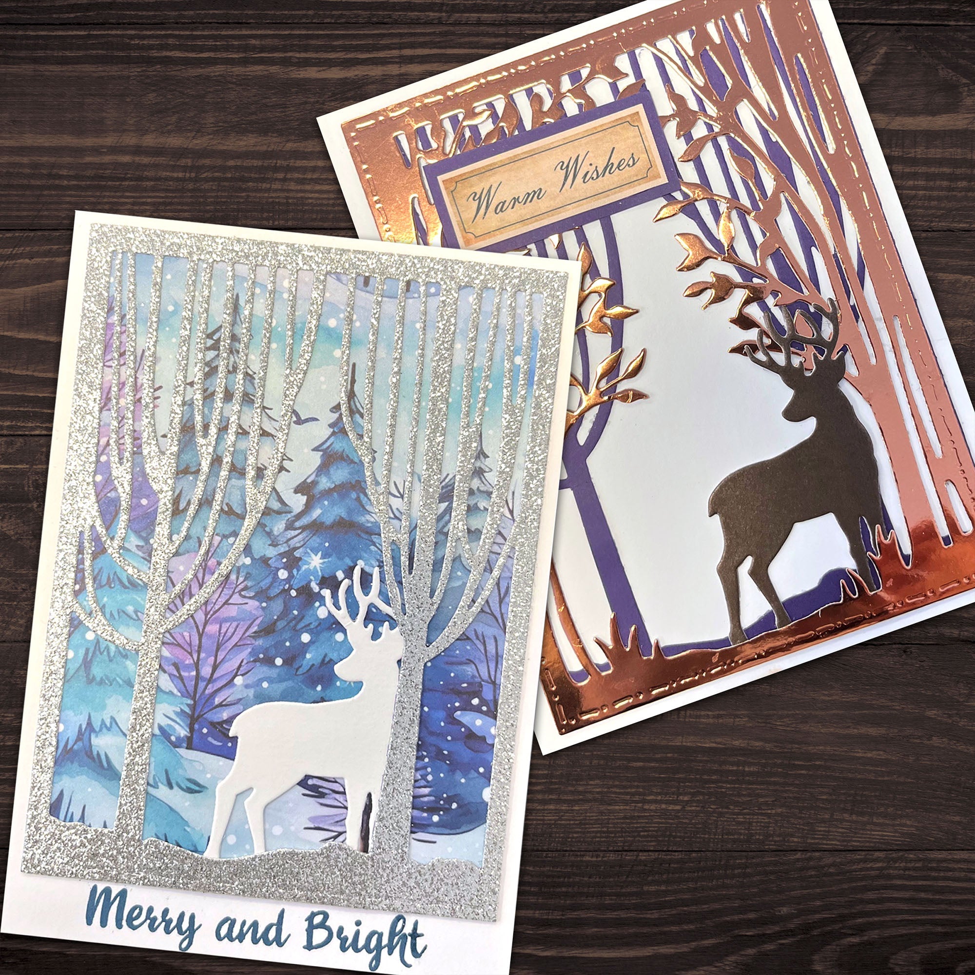 Stamps By Me Winter Woodland Layering Die Set 2 190324b forest