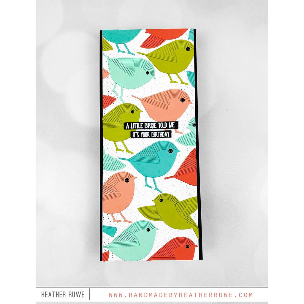 Simon Says Stamp Standing Whirl Bird Wafer Dies s878 Diecember Birthday Card | color-code:ALT02