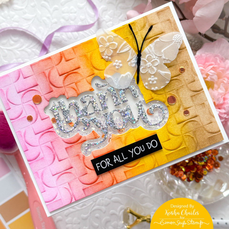 Simon Says Stamp Embellishment Mix Starbright 0625sb Thank You Card