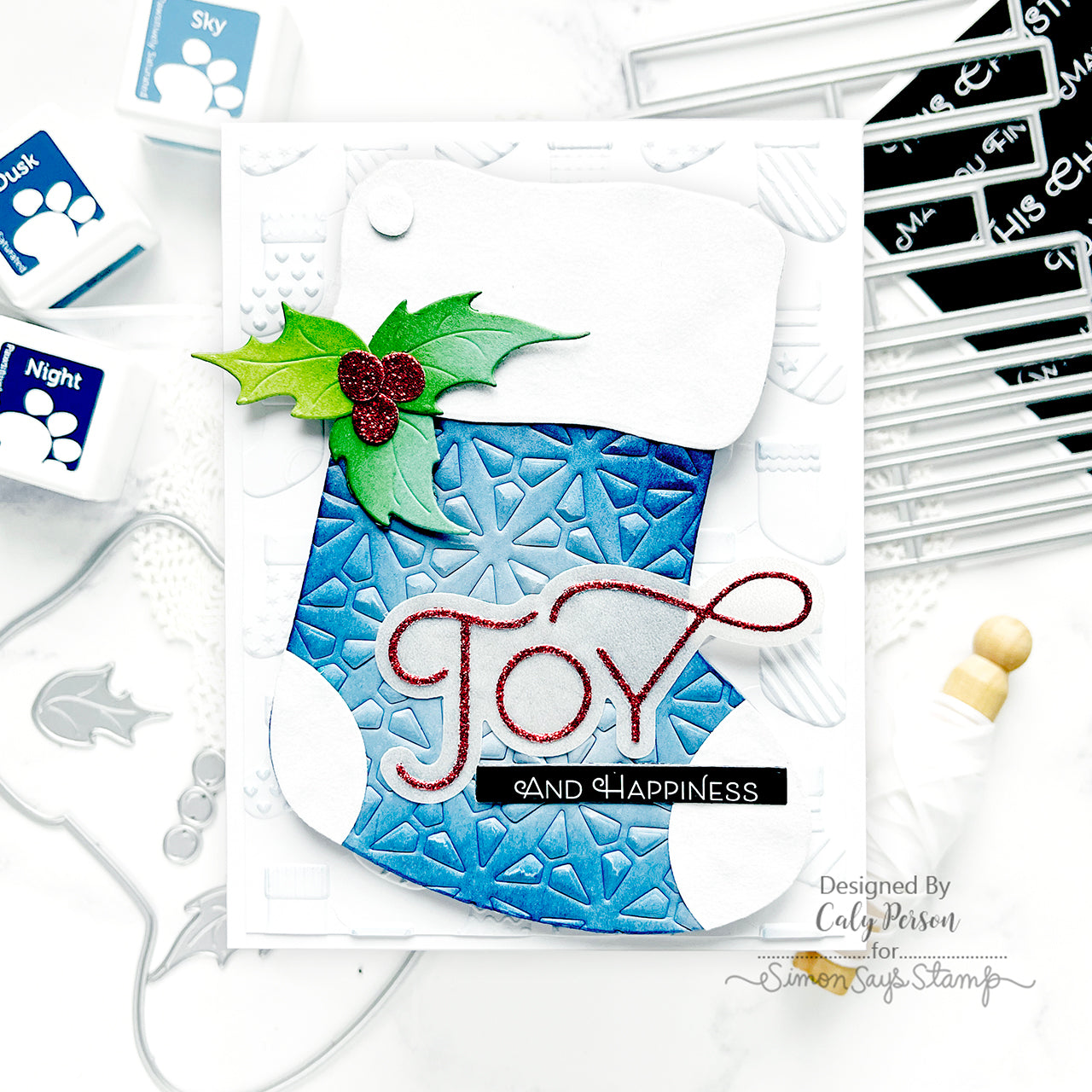 Simon Says Stamp Starburst Plate Wafer Die s954 DieCember Christmas Card | color-code:ALT02