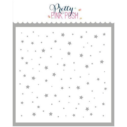 Pretty Pink Posh STARRY BACKGROUND Stencil