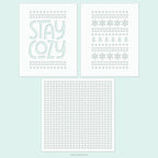 Concord & 9th Stay Cozy Clear Stencil Set 11935